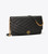 TORY BURCH Kira Chevron Clutch - Black TORY BURCH Kira Chevron Clutch - Black