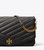 TORY BURCH Kira Chevron Clutch - Black TORY BURCH Kira Chevron Clutch - Black