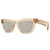 BURBERRY Light Brown Mirrored Gold Square Ladies Sunglasses