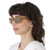 BURBERRY Light Brown Mirrored Gold Square Ladies Sunglasses