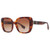 BURBERRY Helena Brown Gradient Square Ladies Sunglasses BURBERRY Helena Brown Gradient Square Ladies Sunglasses