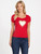 GUESS Eco Loren Glitter Heart Tee