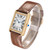 CARTIER Tank Solo Yellow Gold Steel Brown Strap Mens Watch W1018855 Image 4