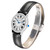 CARTIER Ronde Solo 29Mm Black Leather Strap Steel Ladies Watch W6700155 Image 3