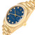 ROLEX President Midsize Yellow Gold Blue Dial Ladies Watch 68278 Image 5