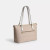 COACH Gallery Tote Bag In Signature Canvas - Gold/Sand/Chalk