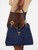 GUESS Kaline Faux-Suede Satchel BLUE Image 2 GUESS Kaline Faux-Suede Satchel BLUE Image 2