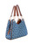 GUESS Kaline Denim Logo Satchel BLUE Image 3 GUESS Kaline Denim Logo Satchel BLUE Image 3