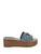 GUESS Matties Denim Wooden Platform Sandals BLUE Image 3 GUESS Matties Denim Wooden Platform Sandals BLUE Image 3