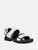 GUESS Haileyy Sporty Lug-Sole Sandals WHITE Image 1 GUESS Haileyy Sporty Lug-Sole Sandals WHITE Image 1