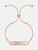 GUESS Rose Gold-Tone Slider Logo Bar Bracelet PINK Image 1 GUESS Rose Gold-Tone Slider Logo Bar Bracelet PINK Image 1