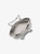 MICHAEL KORS Jet Set Travel Small Metallic Logo Top-Zip Tote Bag SILVER Image 2 MICHAEL KORS Jet Set Travel Small Metallic Logo Top-Zip Tote Bag SILVER Image 2