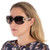SALVATORE FERRAGAMO Brown  Gradient Oval Sunglasses
