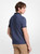 MICHAEL KORS  Greenwich Signature Logo Print Cotton Polo Shirt - Midnight Blue (@Delhi Studio) MICHAEL KORS  Greenwich Signature Logo Print Cotton Polo Shirt - Midnight Blue (@Delhi Studio)