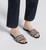 DIOR Dway Mule Dark Blue Embroidered Cotton