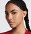 DIOR Tribal Earrings Gold-finish Metal  White