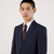 GUCCI Silk Tie With Gg And Bees Motif - Navy Blue Silk