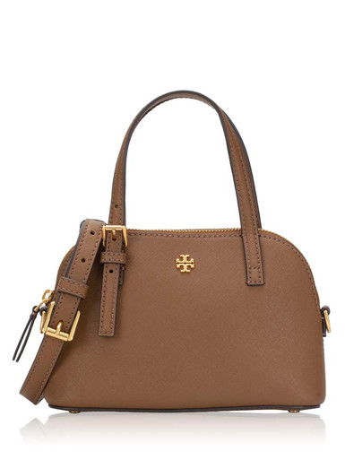 TORY BURCH Emerson Dome Satchel Black (@Delhi Studio)