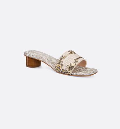 DIOR Dway Heeled Mule - Golden
