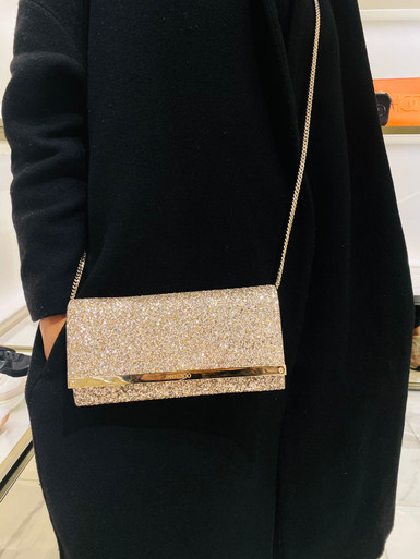 JIMMY CHOO Milla Clutch Bag in Gold Lamé Leather For Sale at 1stDibs   jimmy choo gold clutch bag, gold jimmy choo clutch, jimmy choo clutch bags