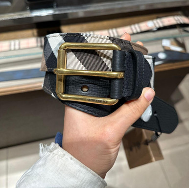 burberry leather tb belt