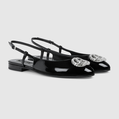 65%OFF【送料無料】 Pattern G Double GUCCI Ballerinas Women For ハイヒール+パンプス