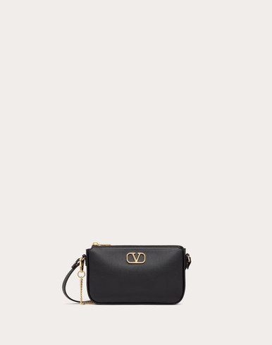 VALENTINO Vlogo Signature Mini Crossbody Bag In Calfskin