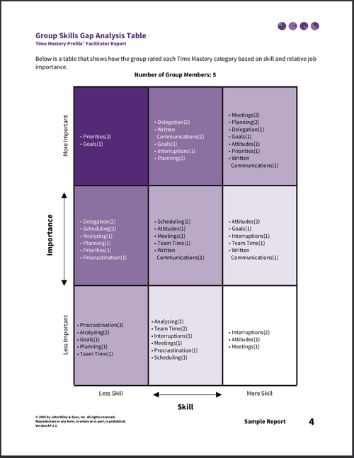 Time Master Facilitator Report