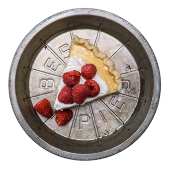 Lemon Cream w/Raspberry