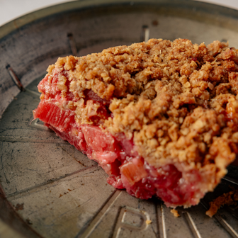 Raspberry Rhubarb Crumb- SNO