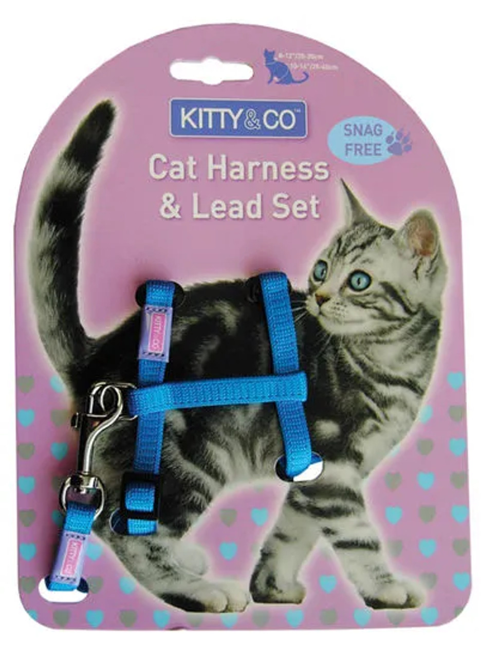 Blue deals cat harness