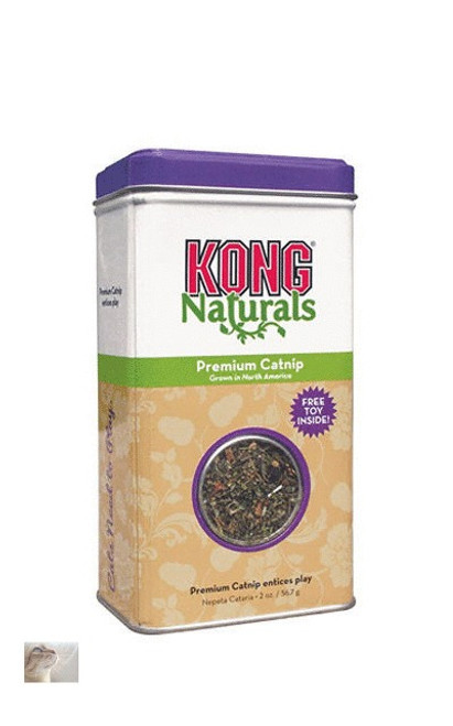North American grown catnip of the highest quality by KONG ., it is harvested at the peak of its flavour, colour and fragrance and field-dried. The premium leaf and flower cut gives more of the essential oils that cause a reaction in most cats. Use as a standalone treat or in the refillable catnip toys. Ecologically responsible cat products, all ingredients and oils come from natural, renewable resources.