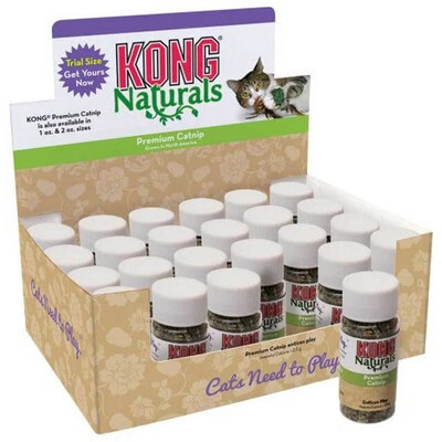 Boost your cat's play time with KONG Naturals Premium Catnip. It is potent, safe and organic. Visit our store and grab a 2.5g mini  for your pet now.