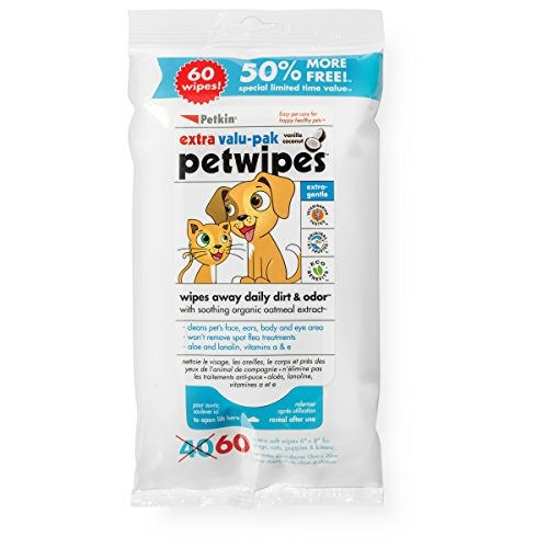 60 wipes for the price of 40
50% free limited edition pack
Vanilla & coconut scent that's freshens your pet from head to toe
Alcohol free wipes