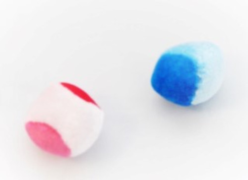 Soft play balls in pretty colours make a great cat playtime for any cat or kitten. 
Hours of chasing fun for all felines. 