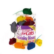 Buy a Classic Squeaky Mouse Cat Toy to spark natural hunting play with bright colours and an enticing squeak. Add fun to your cat's day today.