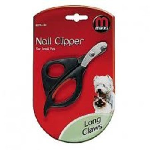 The Precision cutting blades allows cutting in one smooth action
The blades are heat treated for strength and durability
Well trimmed pet nails are essential for good care and grooming.
The Mikki Nail Clipper is ideal for smaller pets and great for novice groomers. 
It has an easy to use scissor action that makes trimming your pet's nails simple to do. The precision cutting blades trim the nail in one smooth action and all Mikki clippers are heat treated to ensure maximum strength and durability.