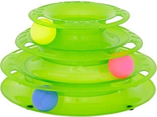 Keep your cat busy with the Armitage Goodgirl Batting Ball Stack Cat Toy. Three bright balls support active play, natural instincts and daily exercise.