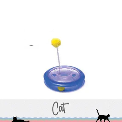 Cats love to whizz around batting and chasing the ball on a track
-Helps to safely exercise hunting instincts
-Spring-loaded pom-pom for batting
-30cm wide