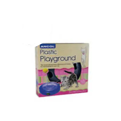 The Ancol Plastic Playground is the ultimate cat toy. Cats love to whizz around batting and chasing the ball on a track, using up lots of energy and exercising their hunting instincts. There is a spring-loaded pom-pom for batting and leaping at. The Plastic Playground is a fantastic way of ensuring that your cat is kept amused and exercised when they are left at home.