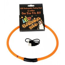 Brighten up your walks with the Animate Dog Walking Mate. It is a flashing LED loop you can cut to fit. Order here for a safer pet.