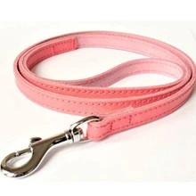 Get a high-quality BBD pink leather dog lead for your pet. It's a sturdy choice for daily walks. Simple design, great feel. Shop at Elliot's Pet Warehouse.