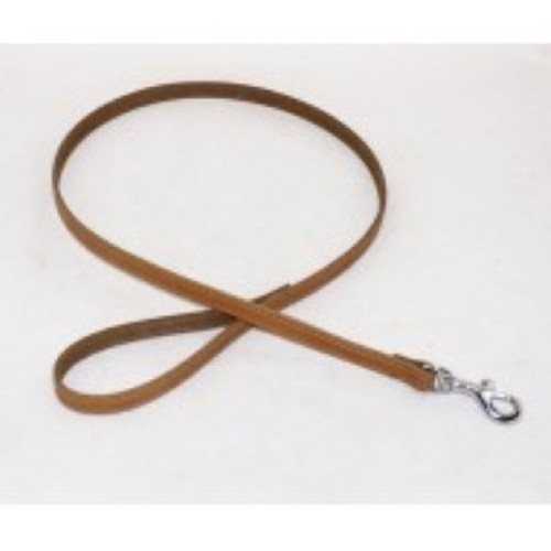 A high quality tan leather dog lead. Handmade in the UK