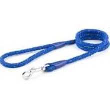 The Ancol Heritage reflective rope lead in blue is perfect for evening strolls. Strong nylon build, 1.1m length. Shop now for better visibility.
