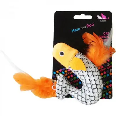 Fun catnip fish with feathers
Ideal for all cats