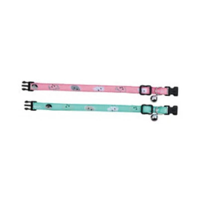 Trixie Mimi Cat Collar
Fully adjustable easy snap release should the cat become trapped.
Available in a choice of two colours