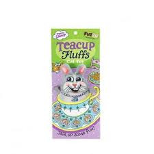 Keep your cat happy with the Fuzzu Teacup Fluffs Bunny catnip toy. It is the perfect size for batting and biting. Buy one today for your furry friend.