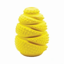 Keep your dog happy with the Grrrelli Soft Rubber Dog Toy. This yellow chew toy lasts long and stays safe. Buy now for fast shipping from Elliot's Pet Warehouse.