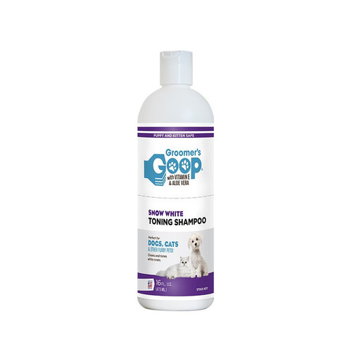 Experience just how brilliant your white pet’s coat can be with Groomer’s Goop Snow White Shampoo
Available here at Elliotspetwarehouse  alongside the snow white conditioner