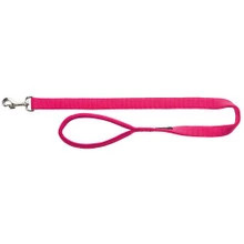 Get this BBD pink nylon dog lead for a bold look. The neon color is easy to see in low light. Order now to give your dog a sturdy, stylish leash.